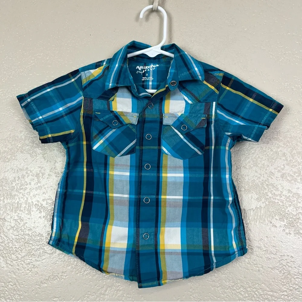 Lot of 6 Baby Boys Multicolor Bottom Shirts Size‎ 22 Months Summer